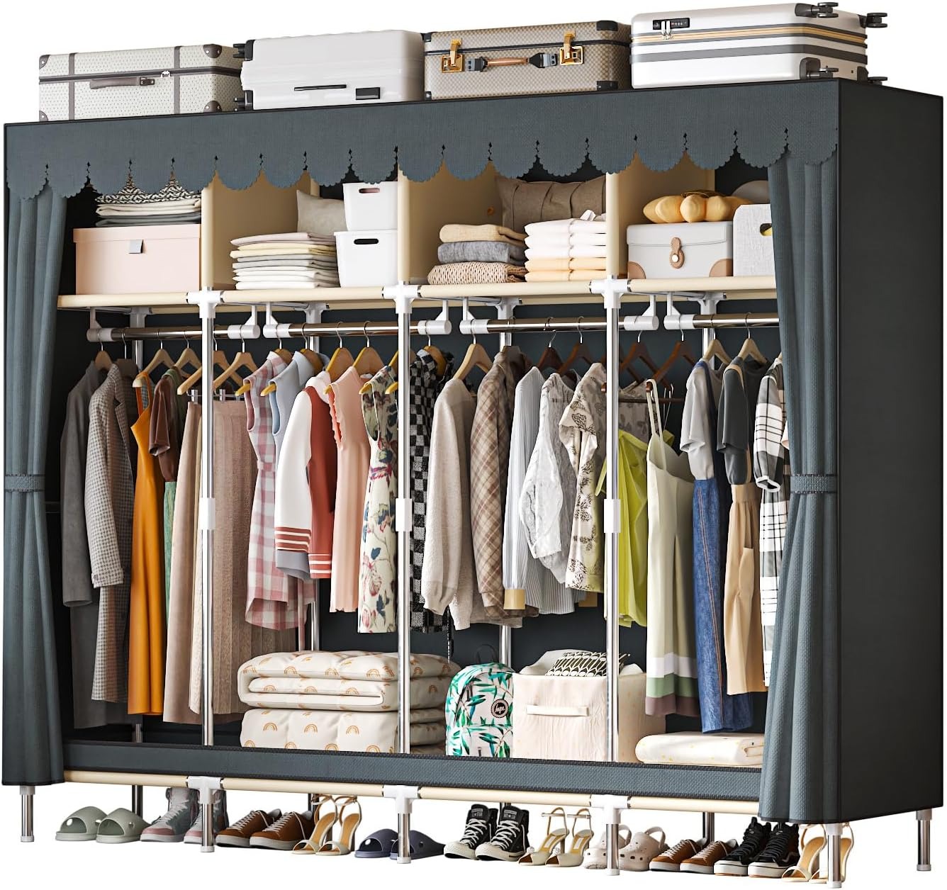 Wardrobe Closet Portable Fabric Cover - Armadio Portatile Extra Largo da 79