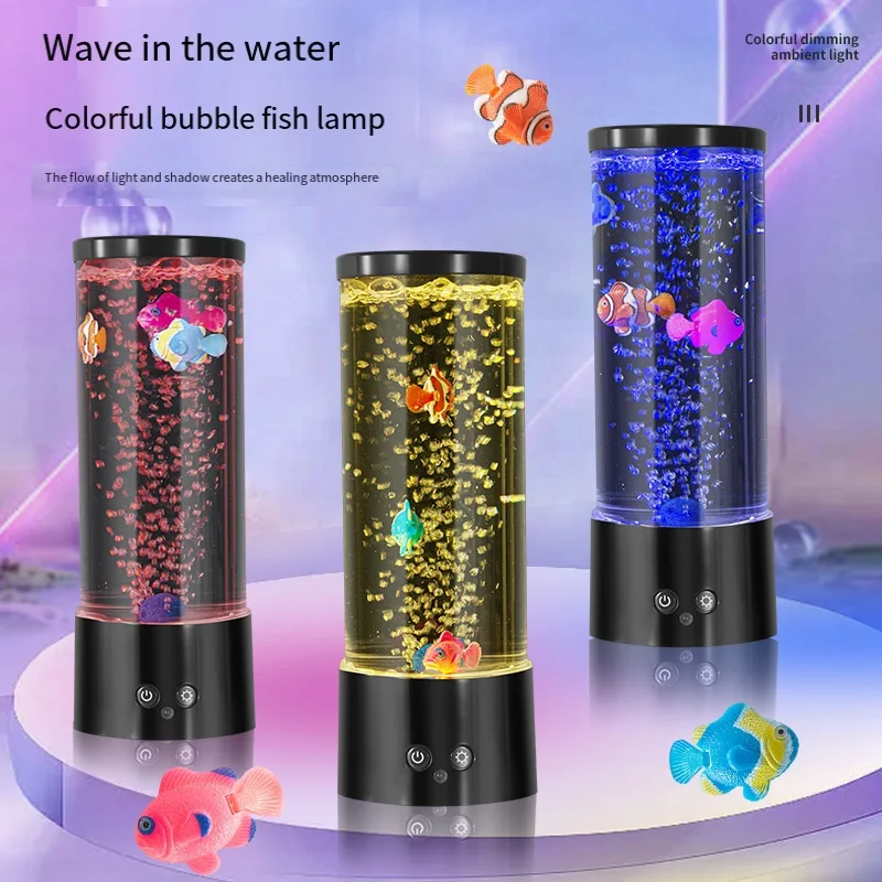 Floating Nightstand With Led Light - Lampada per pesci a LED Luce