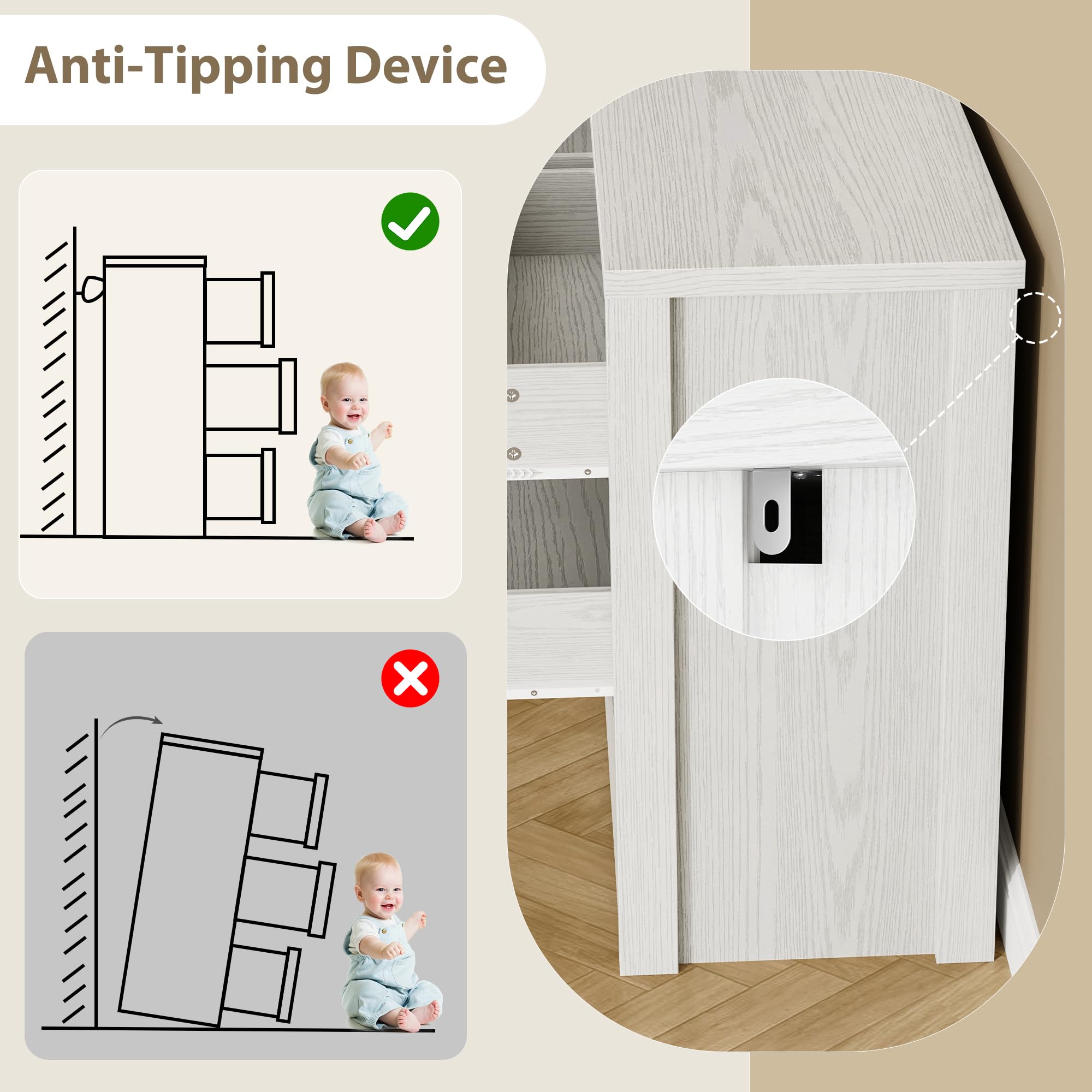Comò moderno con 6 cassetti pe - Bedroom Furniture recensione e prezzo