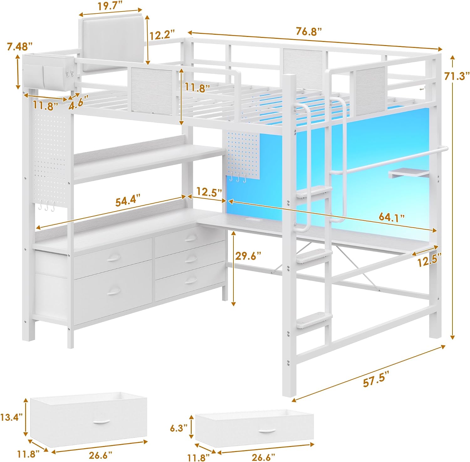 Letto a soppalco Dnxao a grand - Bedroom Furniture recensione e prezzo