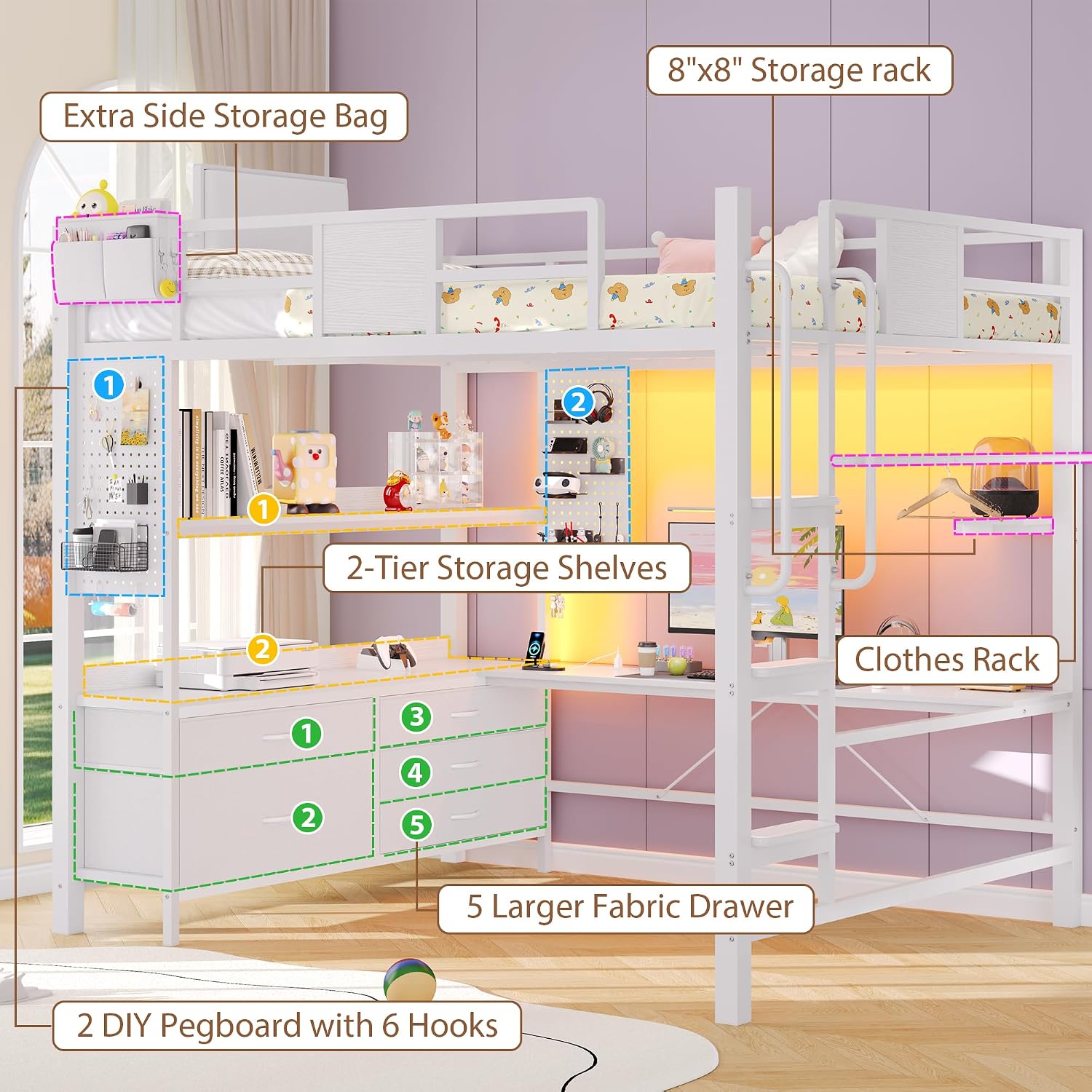Letto a soppalco Dnxao a grand - Bedroom Furniture recensione e prezzo