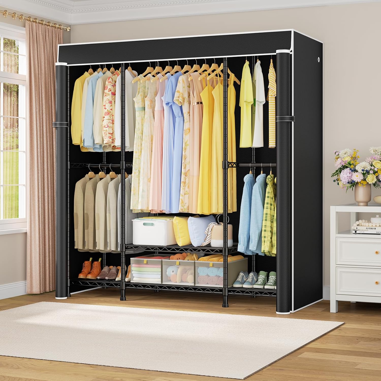 Armadio portatile E3C, robusto - Wardrobe Closet Portable Fabric Cover recensione e prezzo